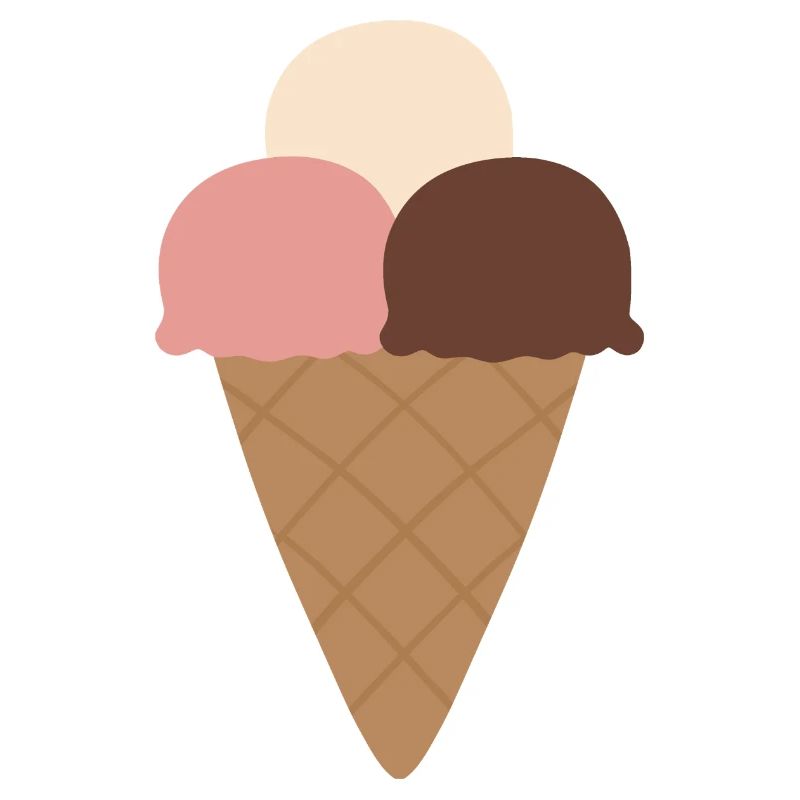 Cornet de crème Triple Scoop