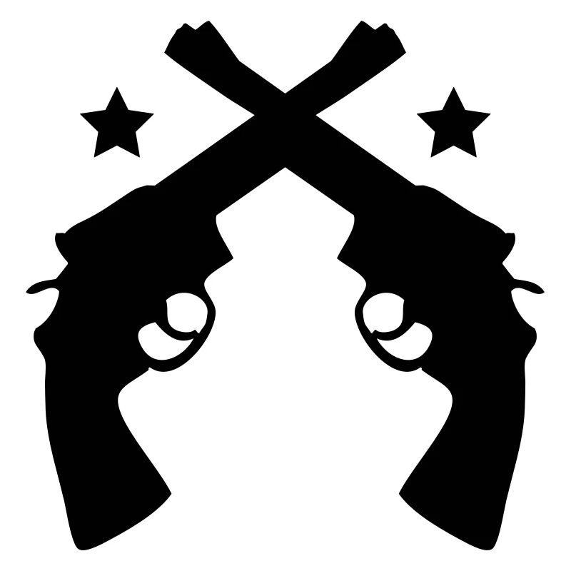 Crossed Pistols