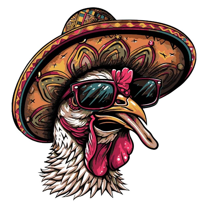 Truthahn Comic Lustig Sombrero