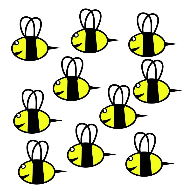 essaim d'abeilles amicales