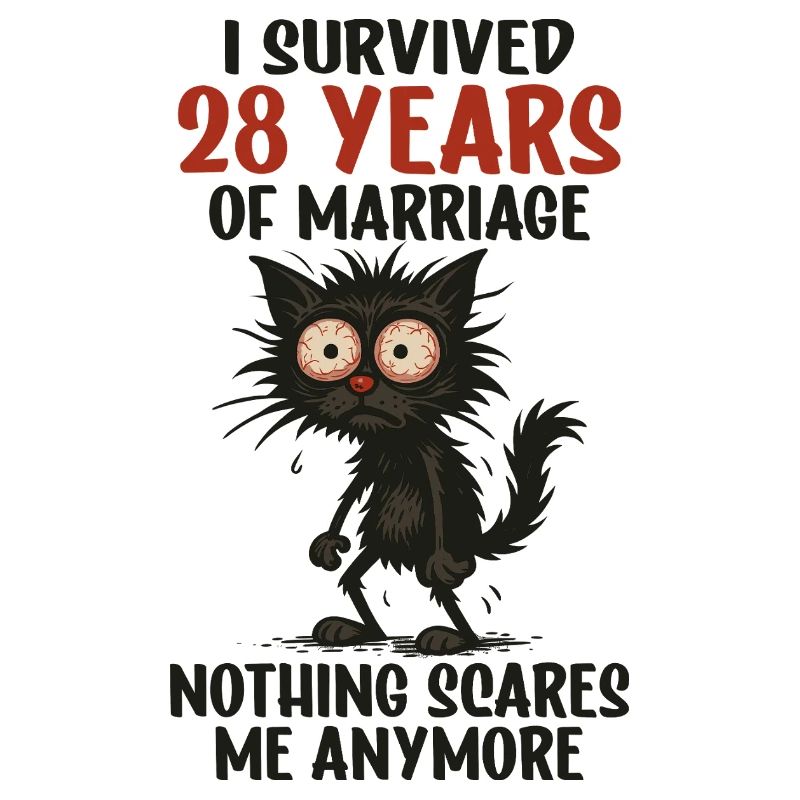 28 Hochzeitstag Geschenk Mann Frau Ehemann Ehefrau