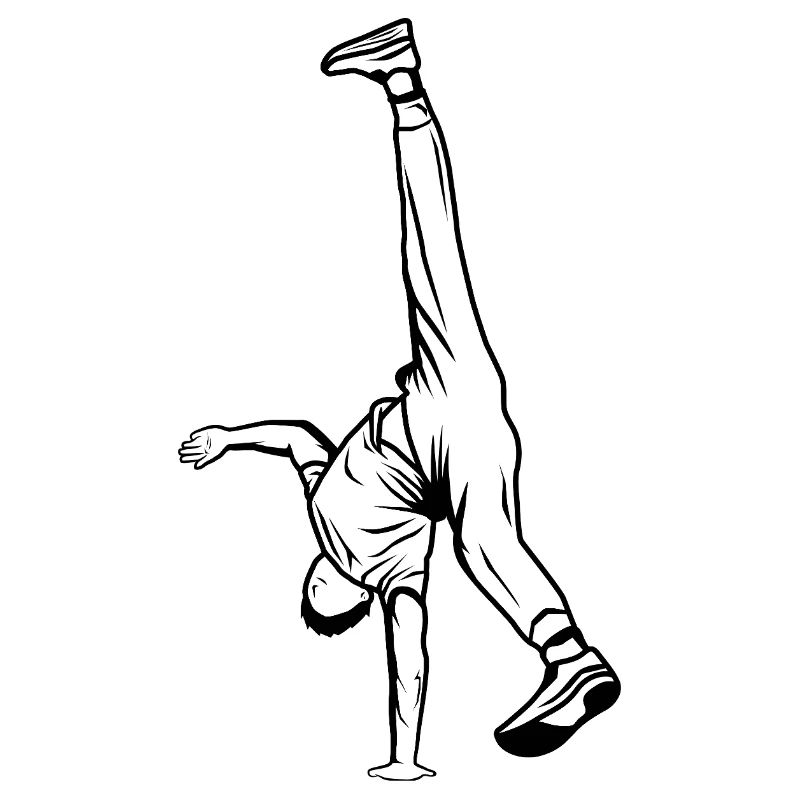 B Boy Skizze