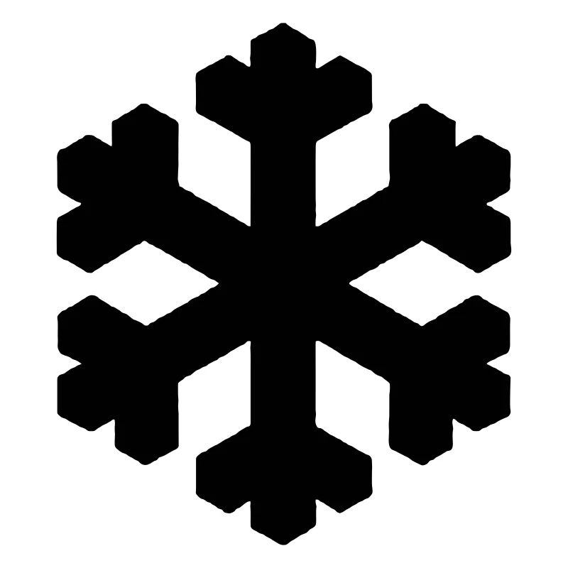 Schneeflocke schwarz