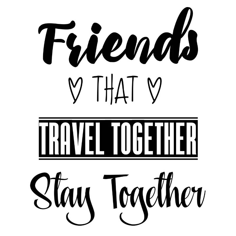Les amis qui voyagent ensemble restent ensemble