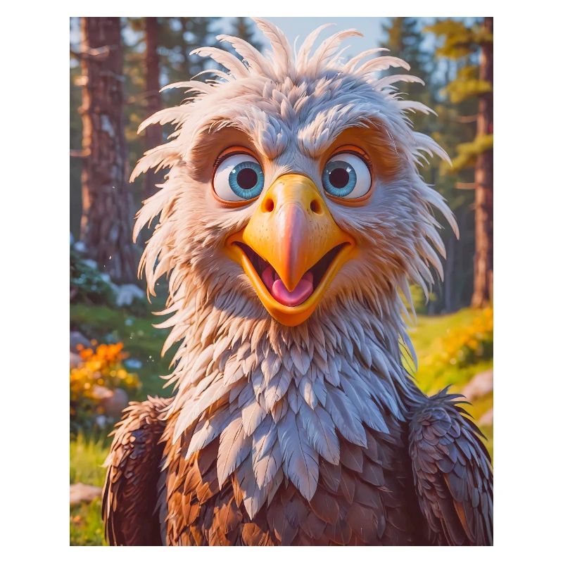 Oiseaux mignons du monde entier Pygargue à queue blanche