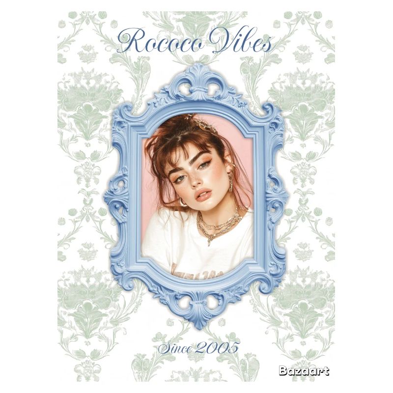 Bilderrahmen hellblau