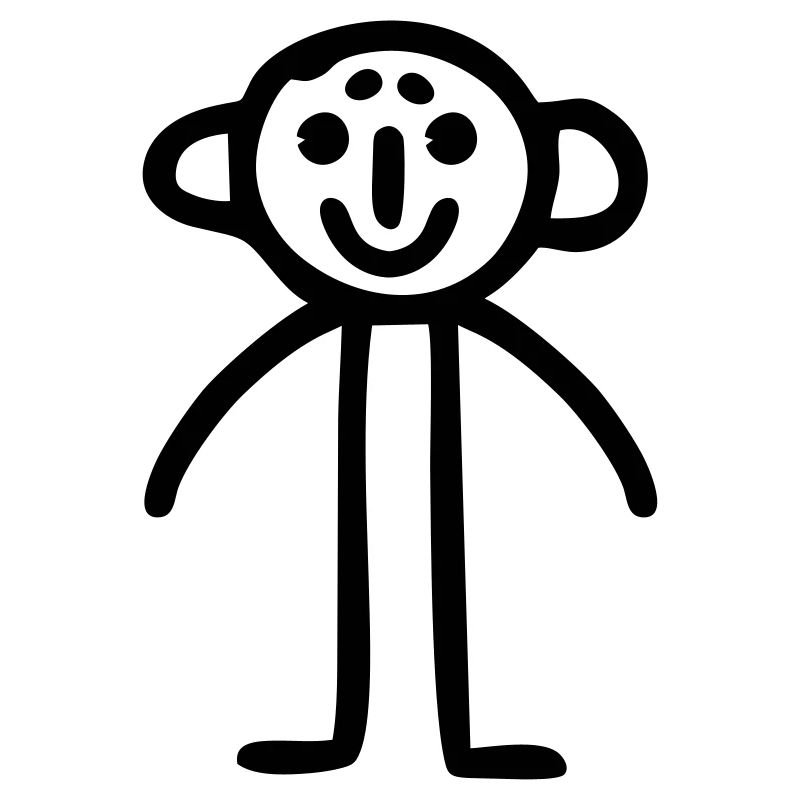 Strichmännchen Kinderbild