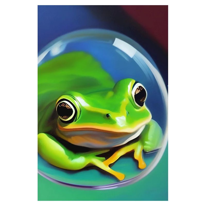 Frog in a bubble