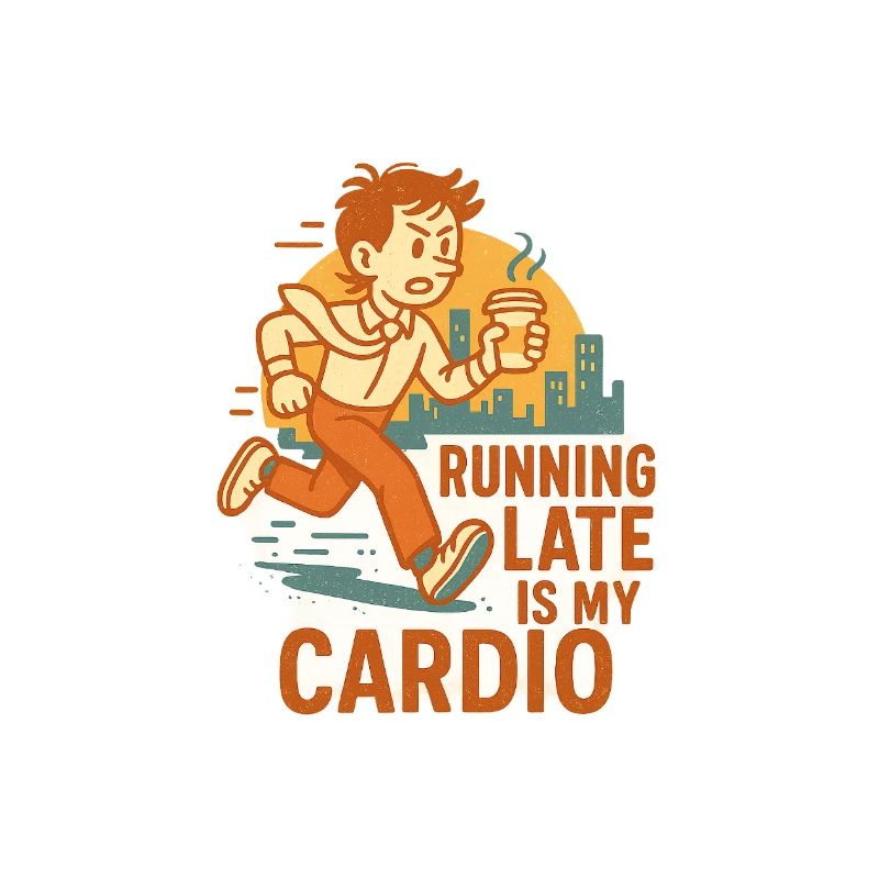 Running late cardio man