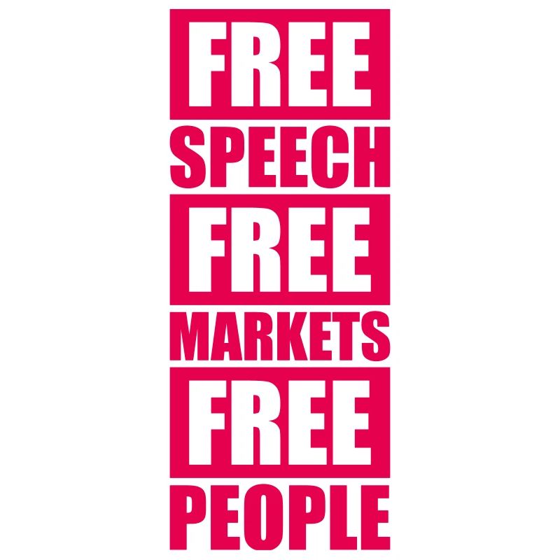 Marché de la liberté d’expression Peuple Libertarian Freedom Logo