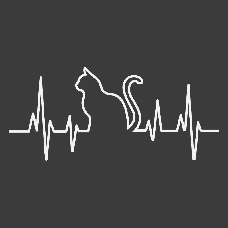 Conception de pull en forme de cœur de chat