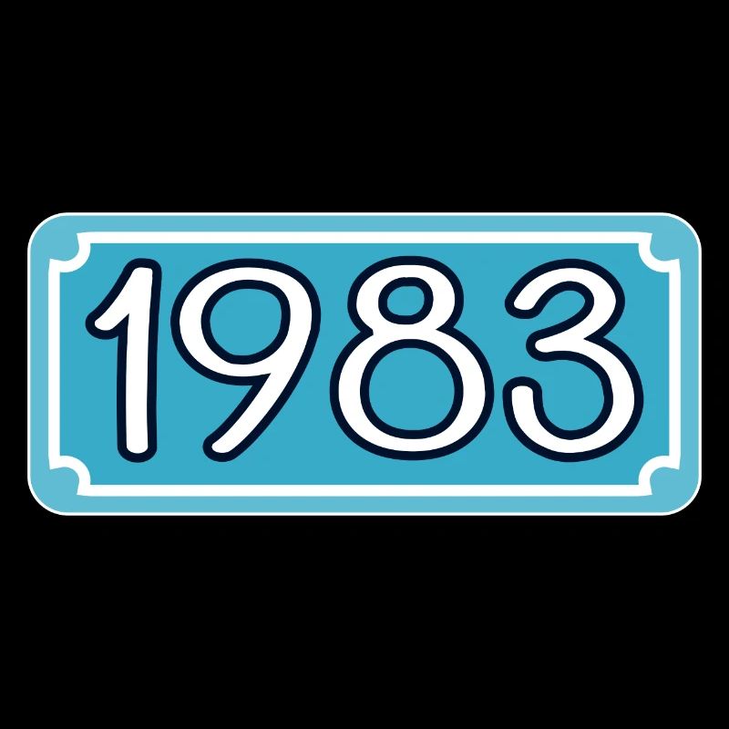 Année de naissance 1983 - Année de lettrage 83