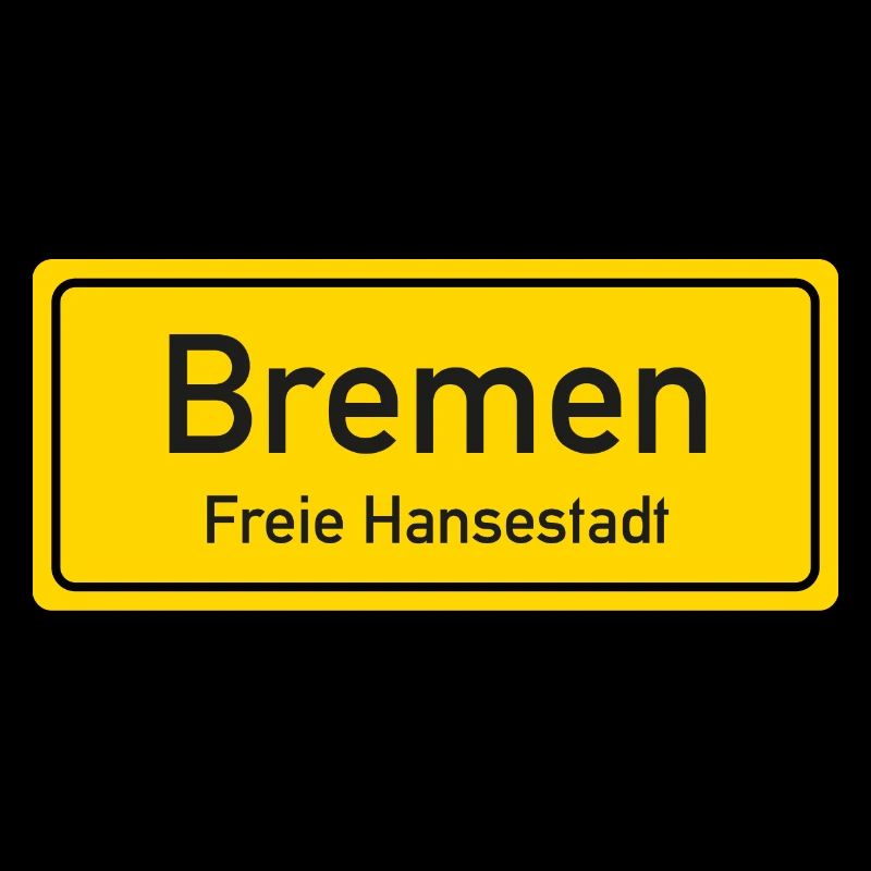 Bremen place name sign Germany