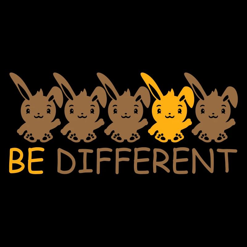 5 Hasen Freunde Unterschied Be Different Anders