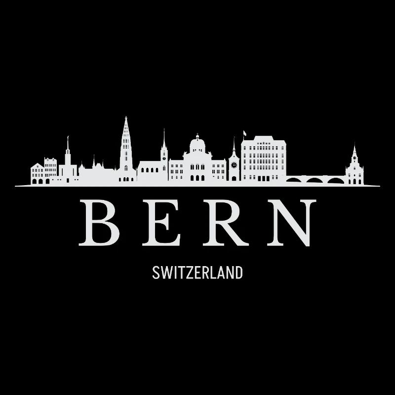 Silhouette de Berne, Berne Suisse