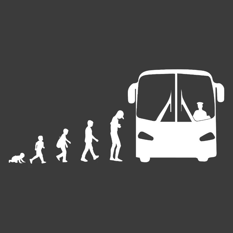 Évolution du bébé au chauffeur de bus