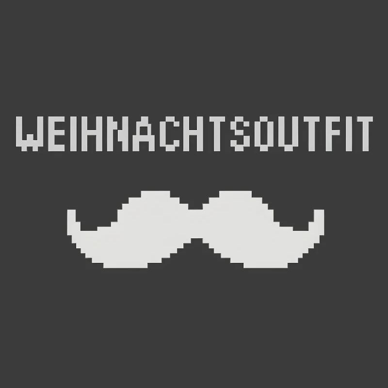Moustache de tenue de Noël Pixel