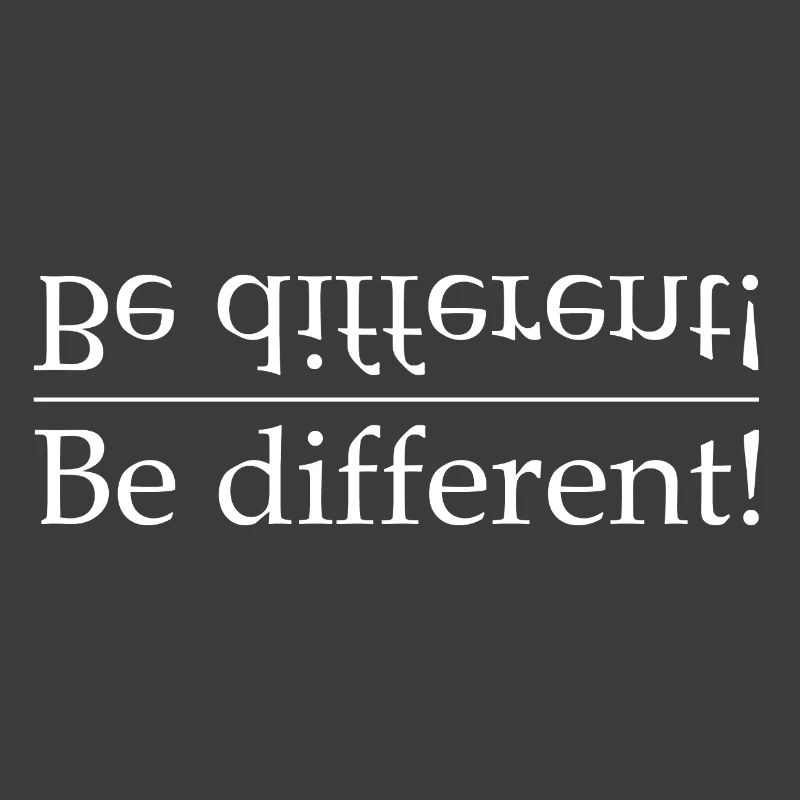 Be different Kontrast-Typografie