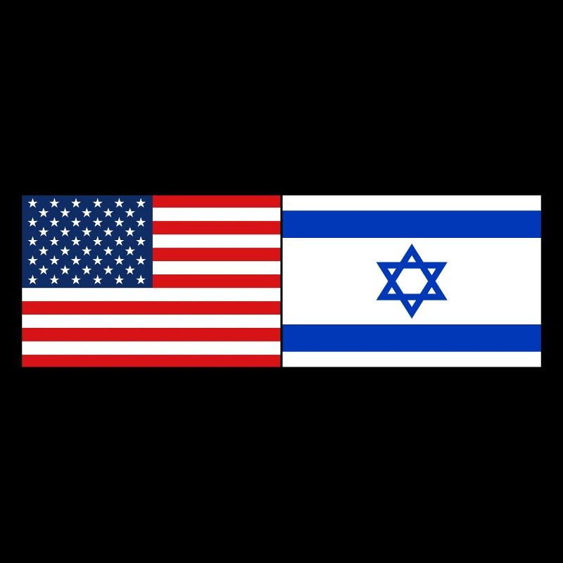 États-Unis, Israël Drapeau