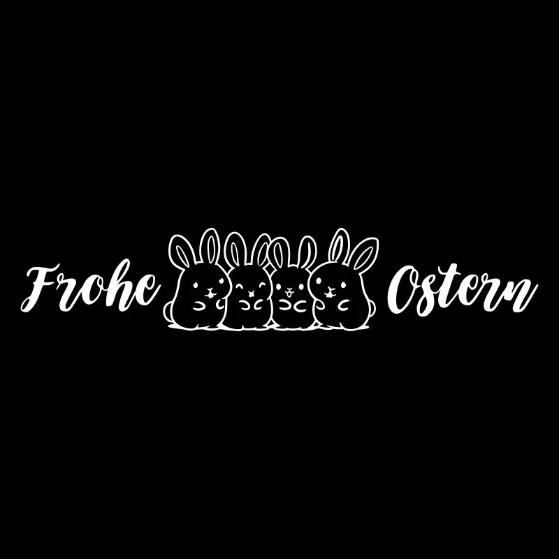 Frohe Ostern Hasen Lustig