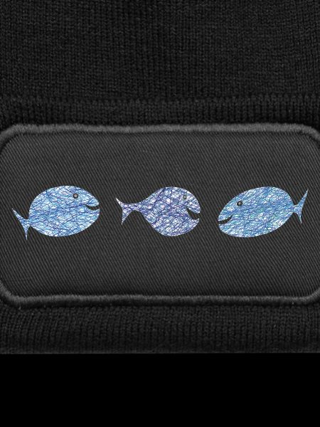Scribblefisch Blau Muster Kulifisch