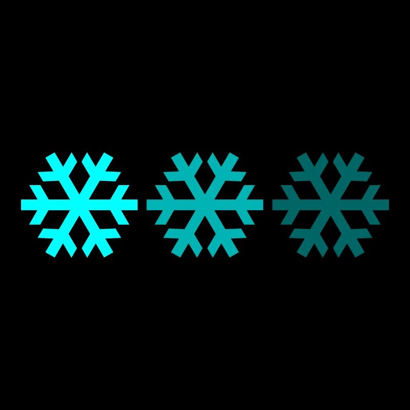 Drei Schneeflocken
