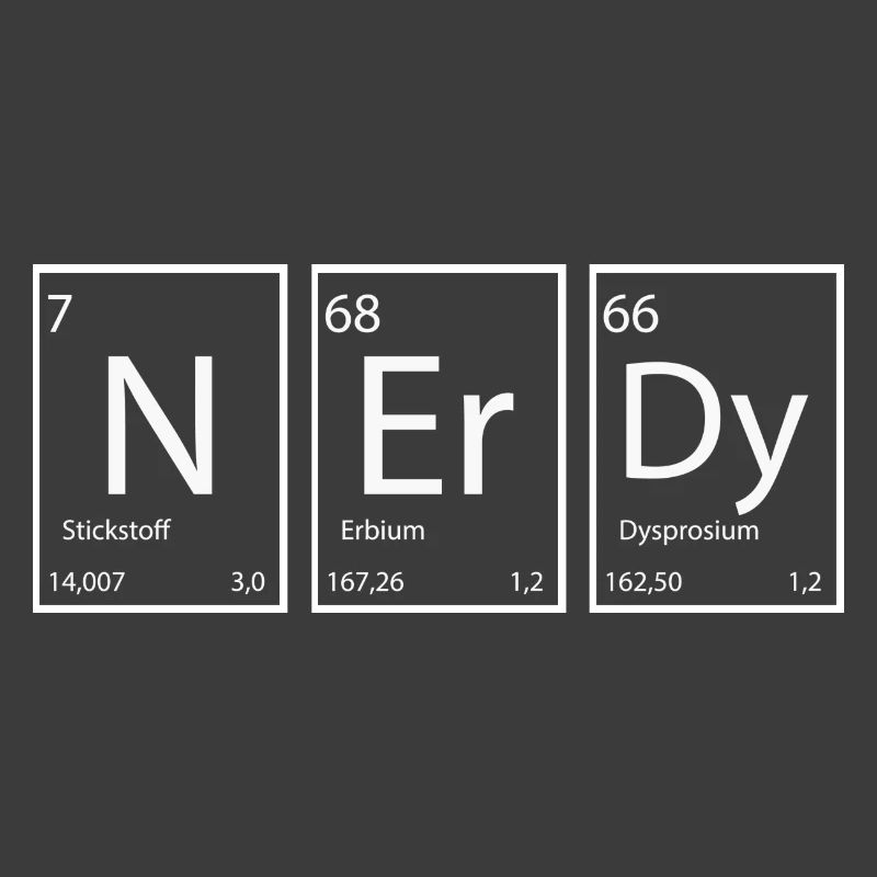 Nerdy Nerd Sprüche Elemente