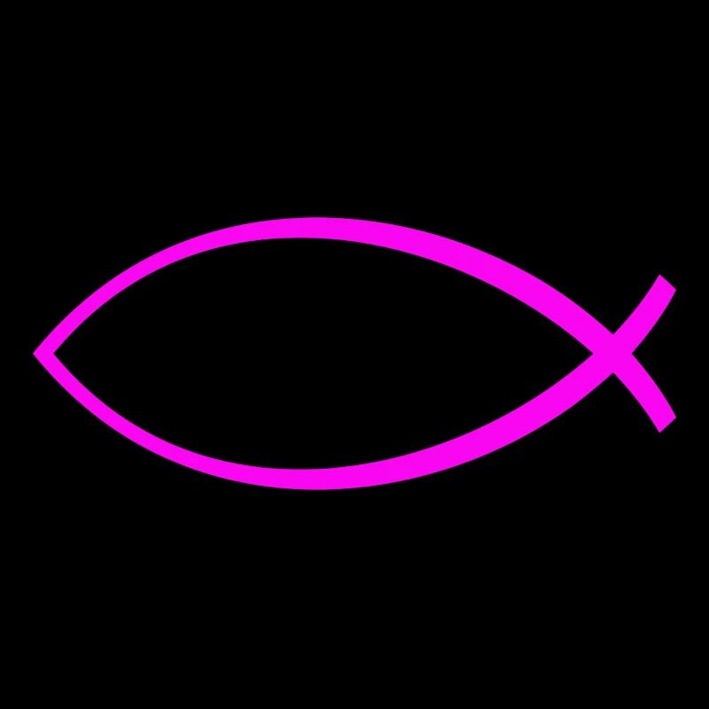 Ichtus fish solid pink