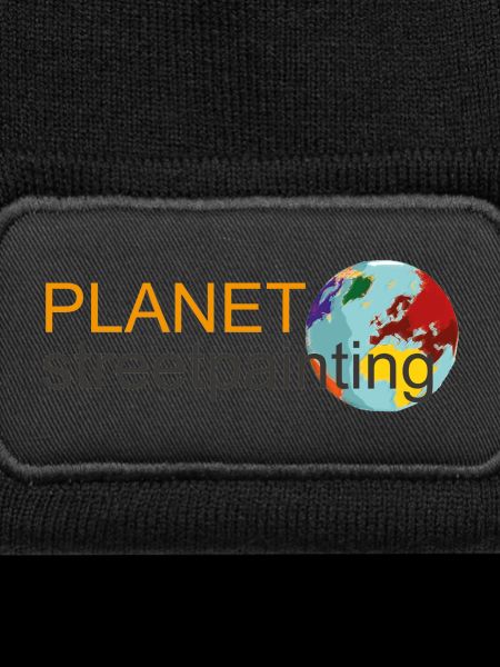 Planet logo wit