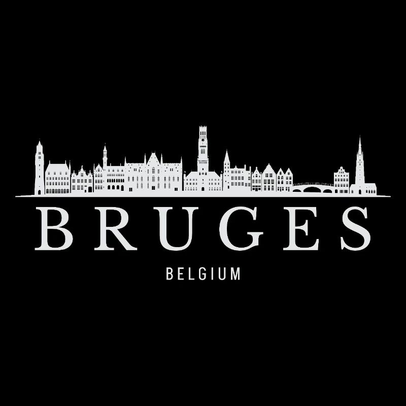 Bruges Skyline, Bruges Belgium