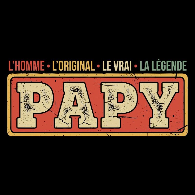 Vintage Papi Grand-Père Original Papy