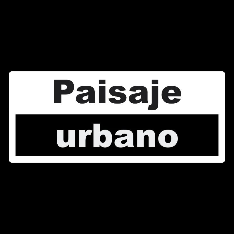 Stadtbild Typografie spanisch