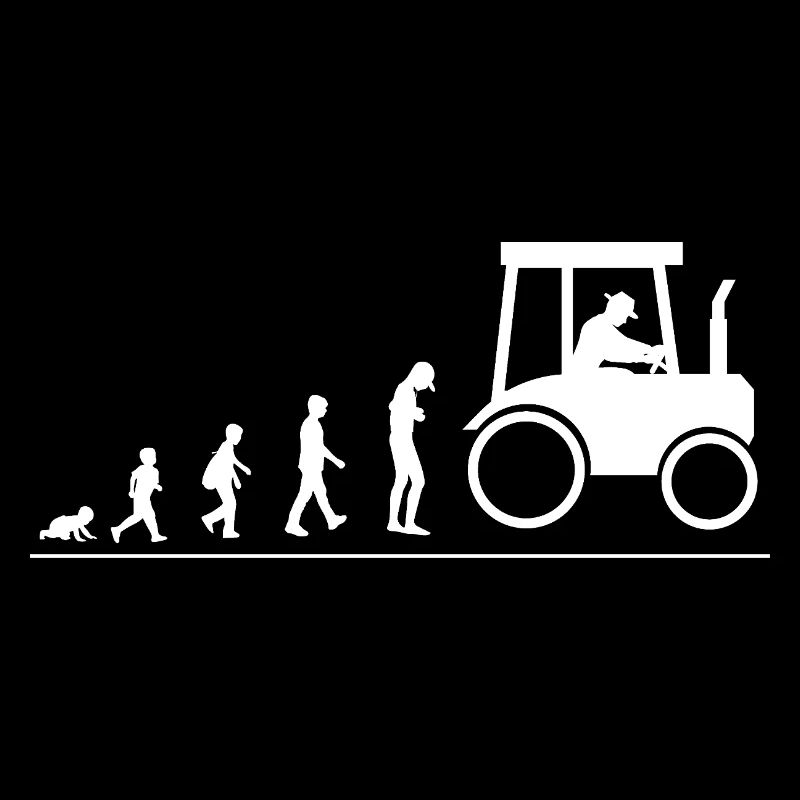 Evolution vom Baby zum Landwirt, Bauer