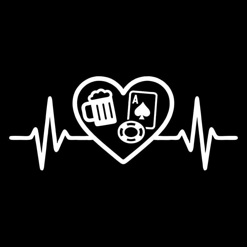 Heart Poker Bier