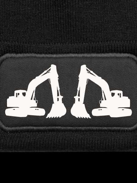Doppel Bagger Silhouette