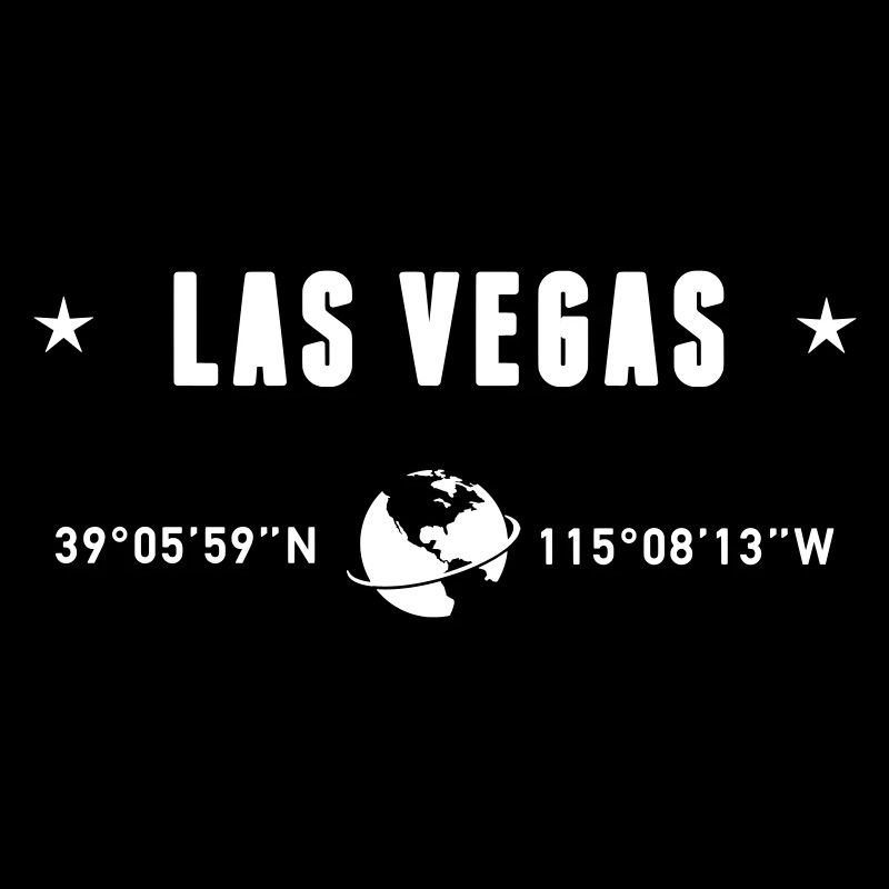 Las Vegas Nevada Coordinates Globe White