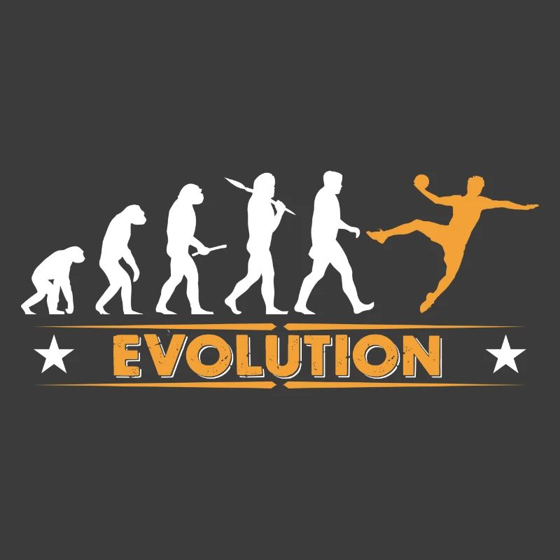 Handball Evolution - orange/weiss
