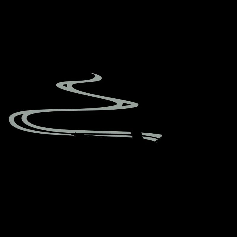 Skifahrer Spur