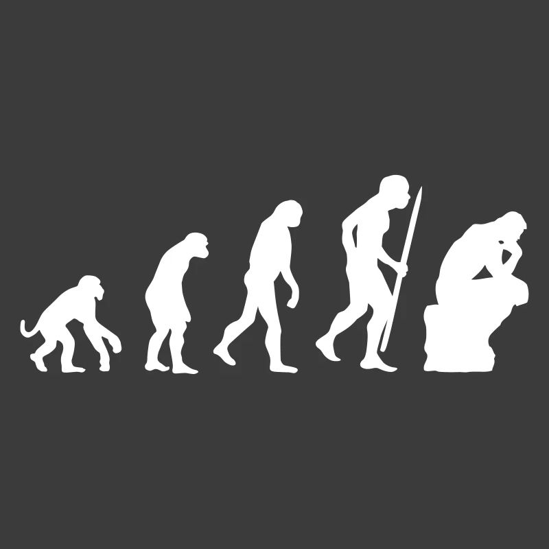 Evolution of thinker philosophy philosopher funny