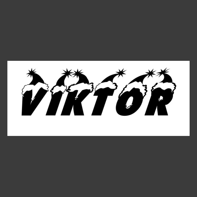 Viktor Silhouette mit Sternmotiven
