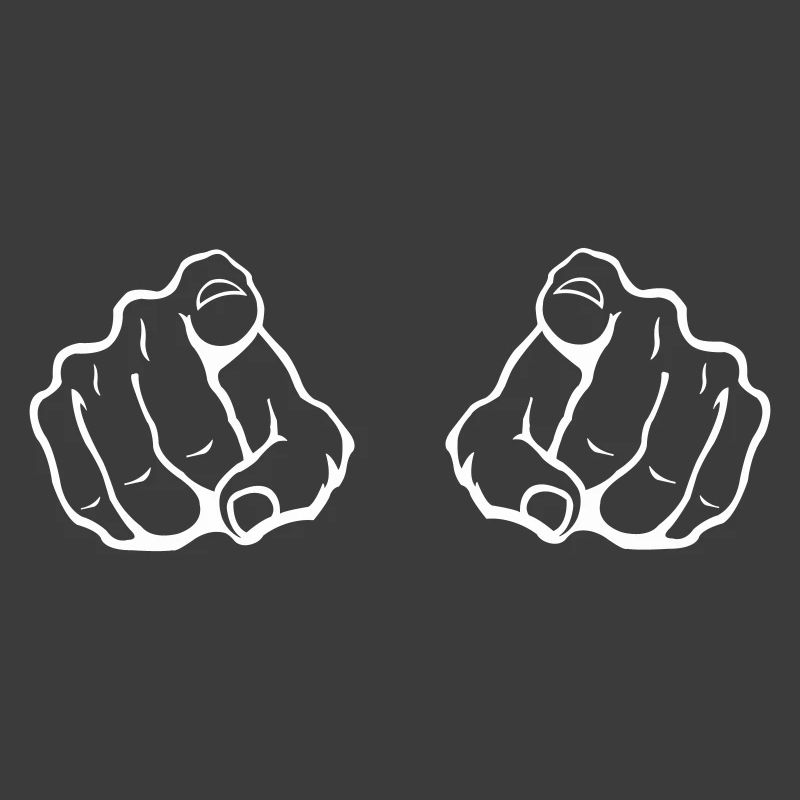 Zwei Zeigefinger Blickfang