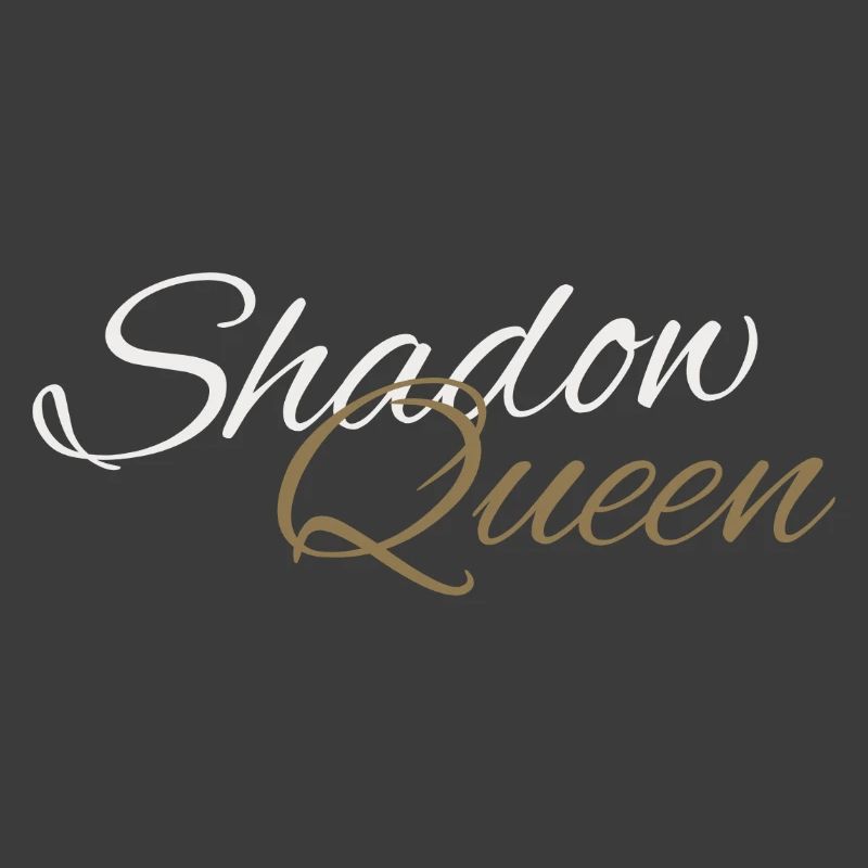 Shadow Queen Écriture cursive dorée