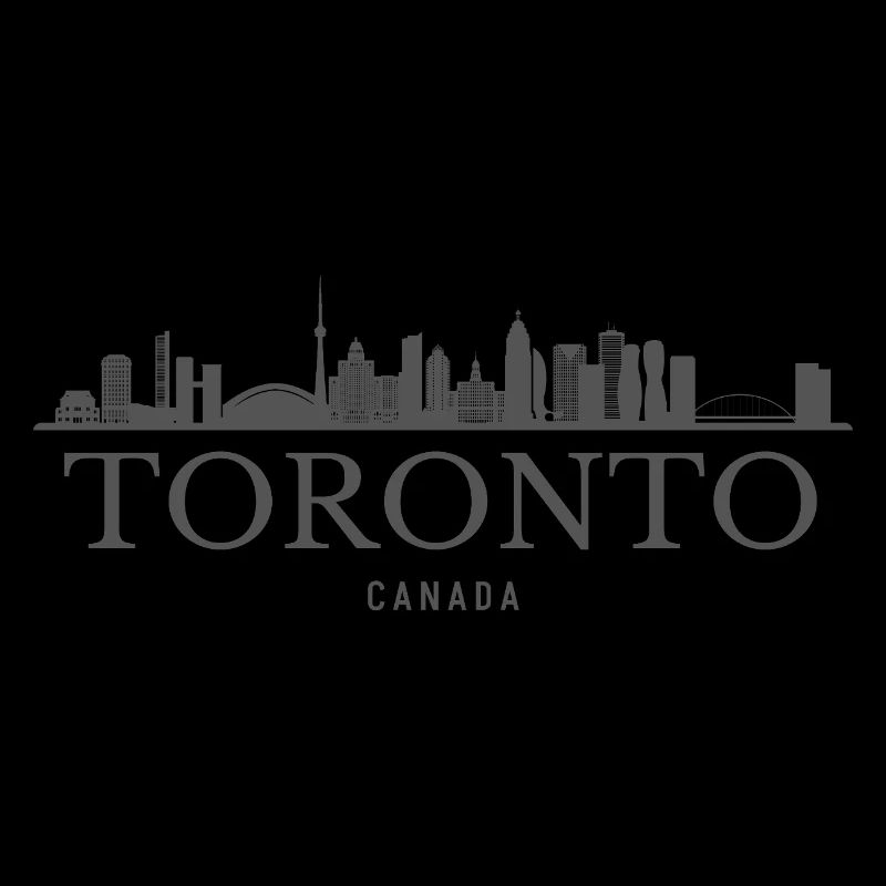 Toronto Canada, silhouette de Toronto