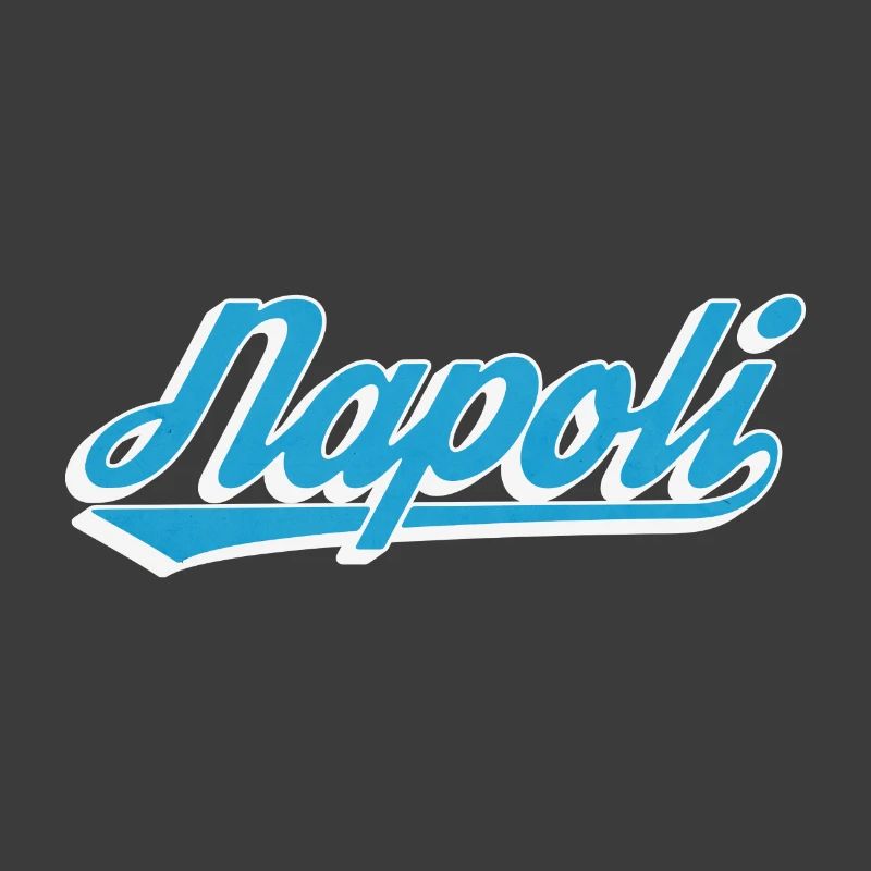 Napoli Retro Script Blau