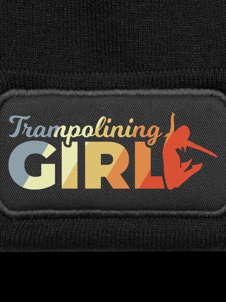 Lustiges Trampolin Mädchen
