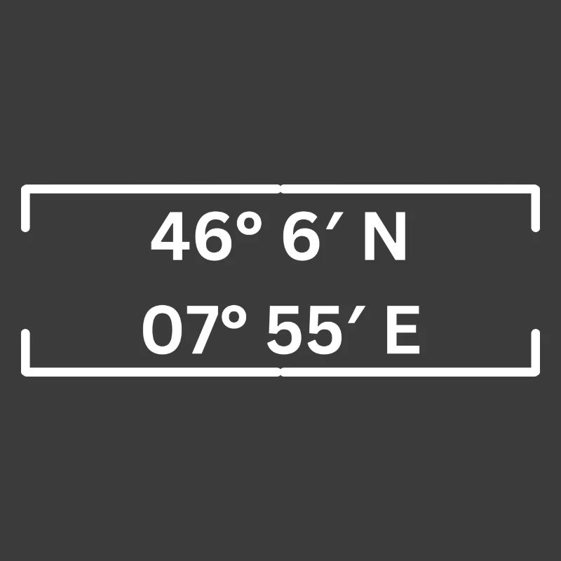 Coordinates Saas-Fee Minimalist