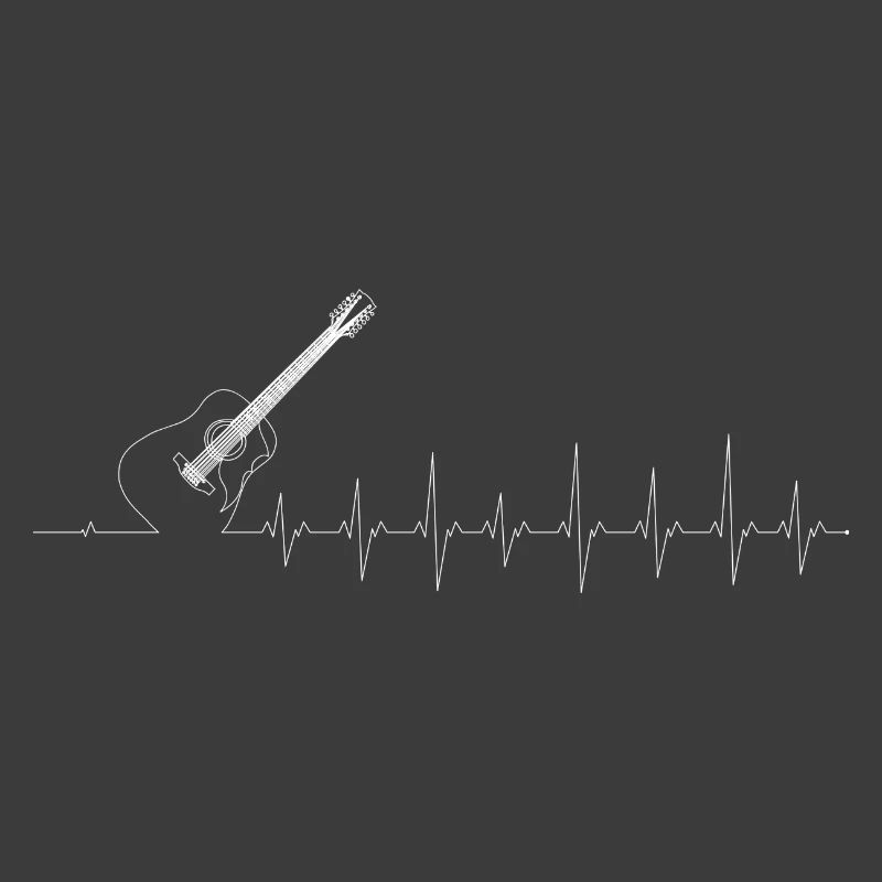 Guitar Pulse Silhouette