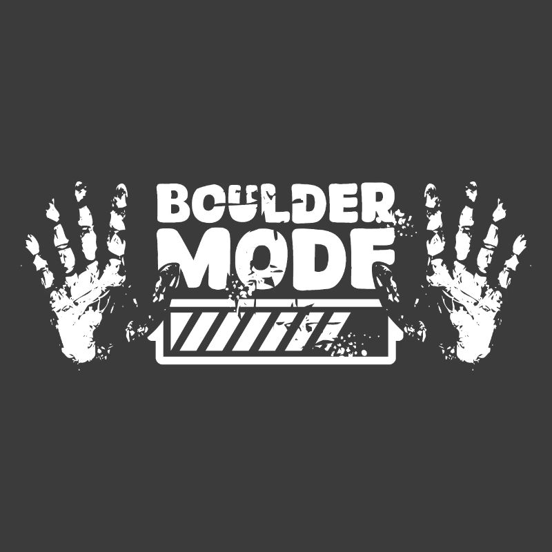 Boulder Chalk loading Hand Climber Icon Logo