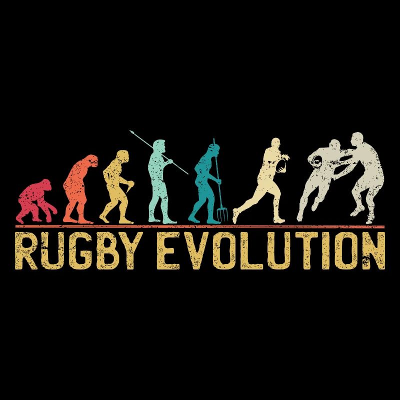 Rugby Evolution Silhouette Design