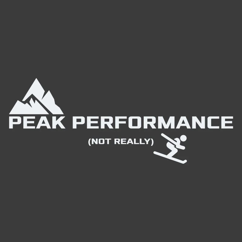 Performance optimale - Pas vraiment | Humour de ski
